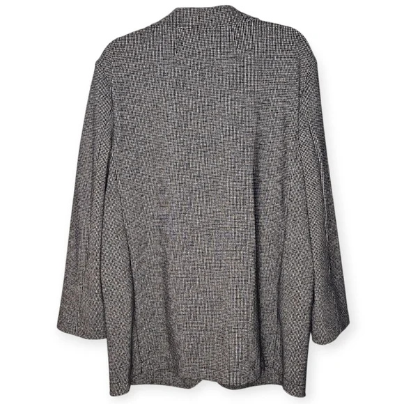 Theory Houndstooth Ponte Casual Blazer, Size 12, Black/White, EUC - Picture 4 of 16